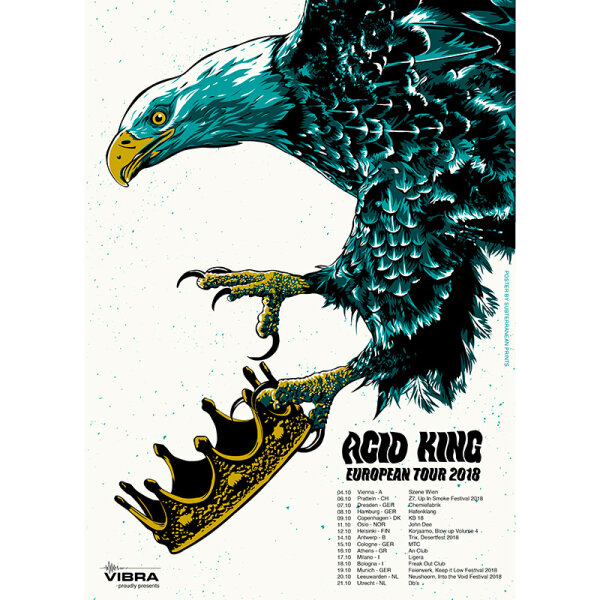 Acid King European tour poster 2018